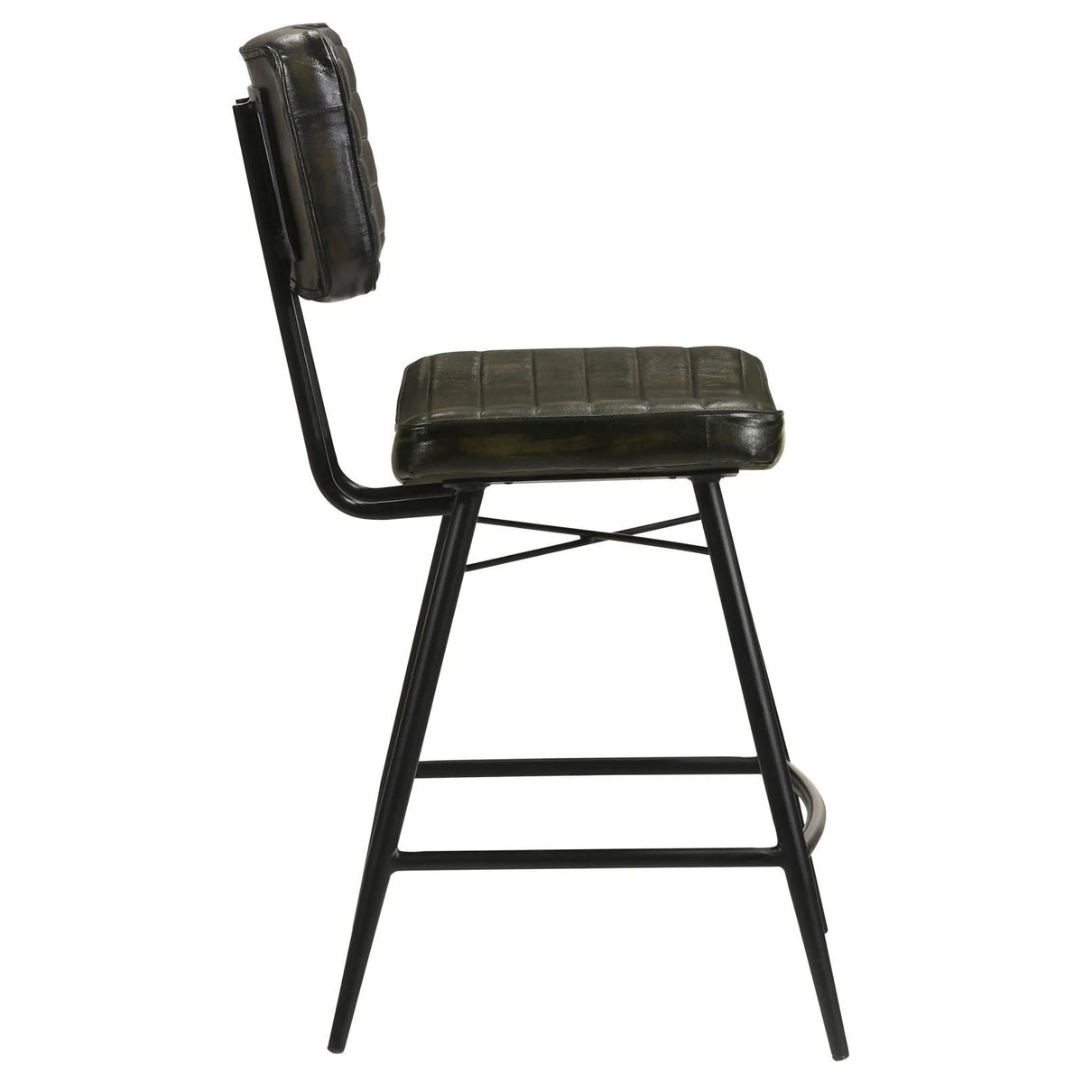 Partridge Upholstered Counter Height Stools with Footrest, Set of 2 by Coaster at Eve Furniture