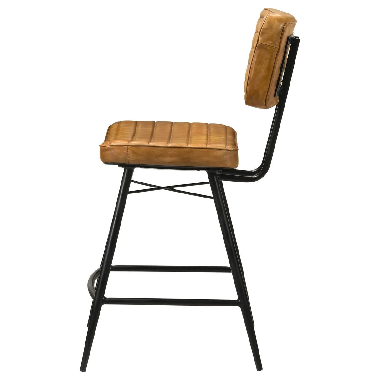 Partridge Upholstered Counter Height Stools with Footrest, Set of 2 by Coaster at Eve Furniture
