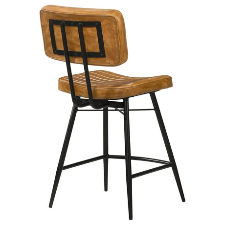 Partridge Upholstered Counter Height Stools with Footrest, Set of 2 by Coaster at Eve Furniture