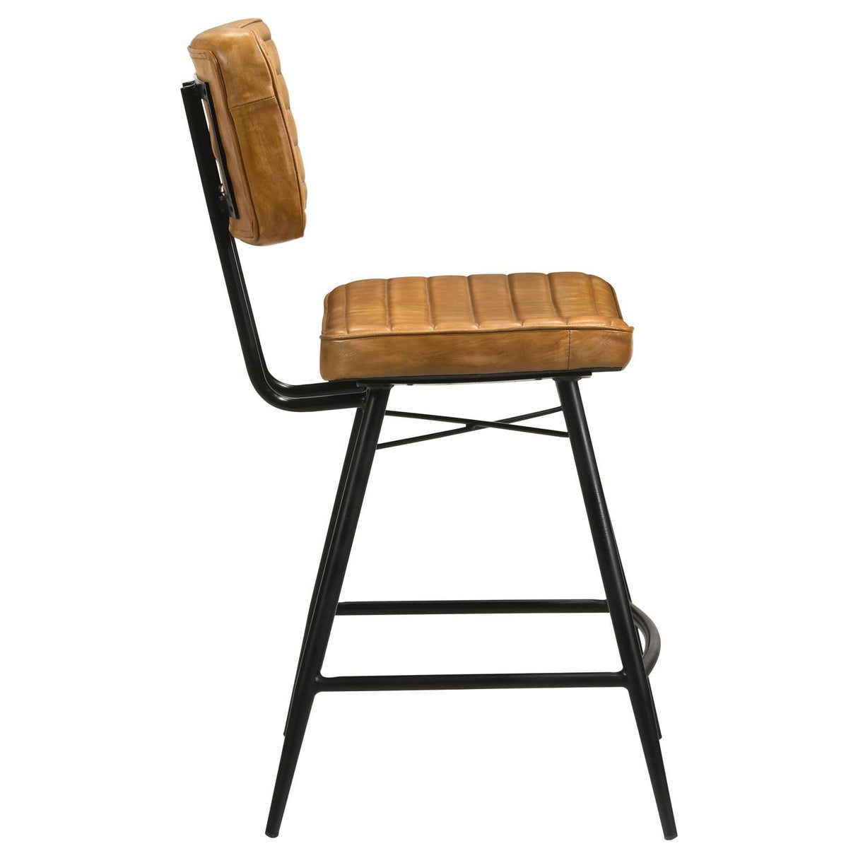 Partridge Upholstered Counter Height Stools with Footrest, Set of 2 by Coaster at Eve Furniture