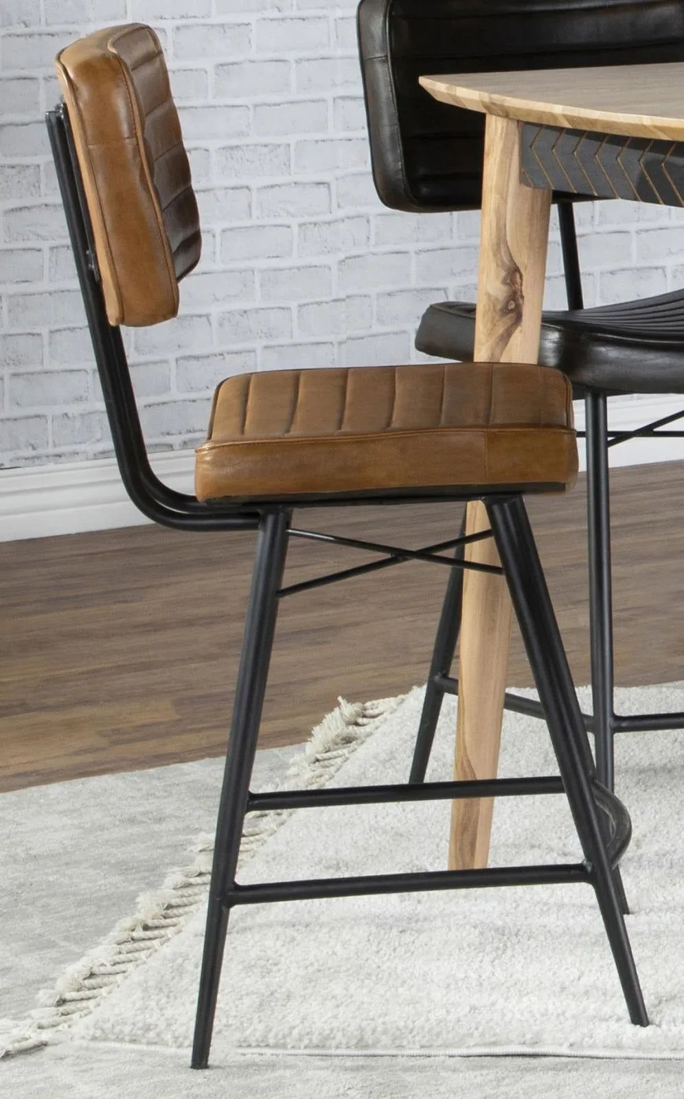 Partridge Upholstered Counter Height Stools with Footrest, Set of 2 by Coaster at Eve Furniture