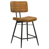 Partridge Upholstered Counter Height Stools with Footrest, Set of 2 by Coaster at Eve Furniture