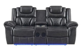 Party Time Grey 3-Piece Power Reclining Living Room Set by New Era Innovations at Eve Furniture