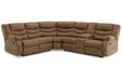 Partymate Brindle 2-Piece Reclining Sectional by Ashley at Eve Furniture