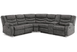 Partymate Slate 2-Piece Manual Reclining Sectional by Ashley at Eve Furniture