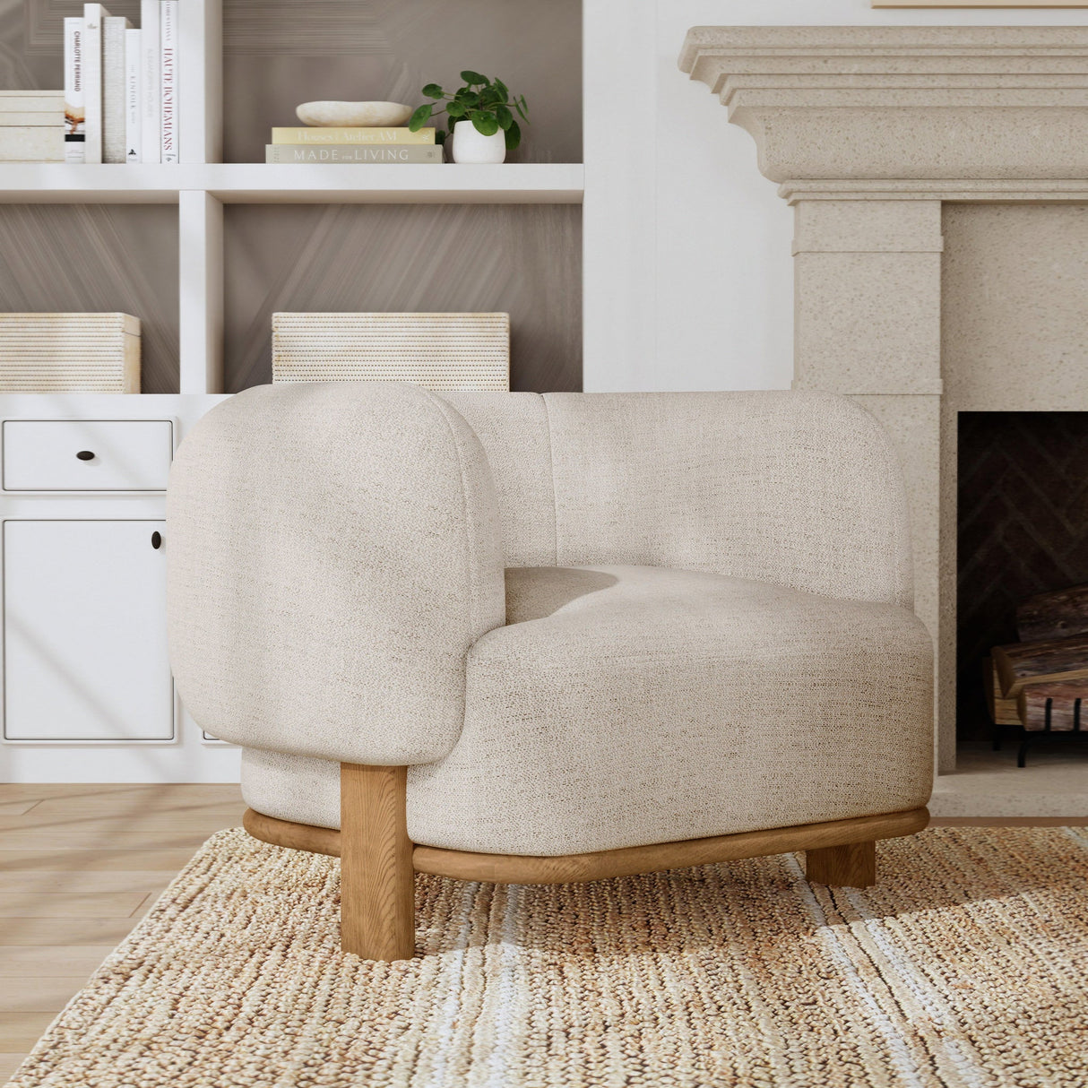 Pasadena Accent Chair - Natural by Classic Home at Eve Furniture