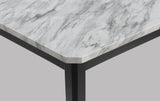 Pascal Black and Gray Marble-Top Dining Set by Crown Mark at Eve Furniture