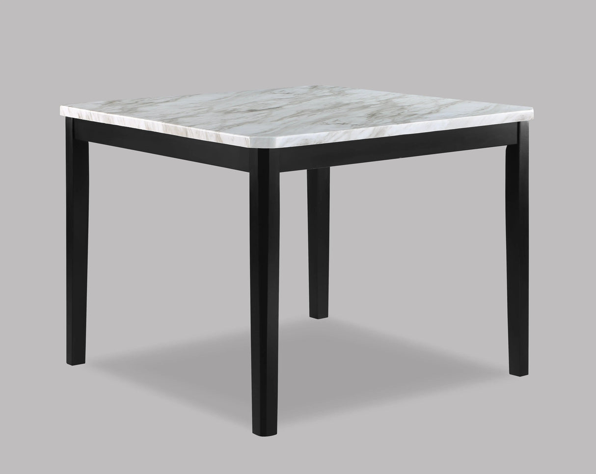 Pascal Black and Gray Square Counter Height Dining Set by Crown Mark at Eve Furniture