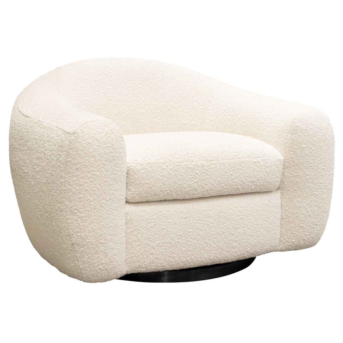 Pascal Bone Swivel Chair by Diamond Sofa at Eve Furniture