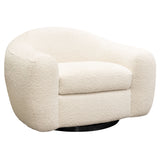 Pascal Bone Swivel Chair by Diamond Sofa at Eve Furniture