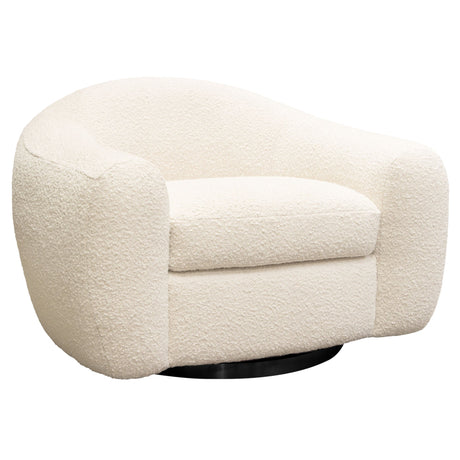 Pascal Bone Swivel Chair by Diamond Sofa at Eve Furniture
