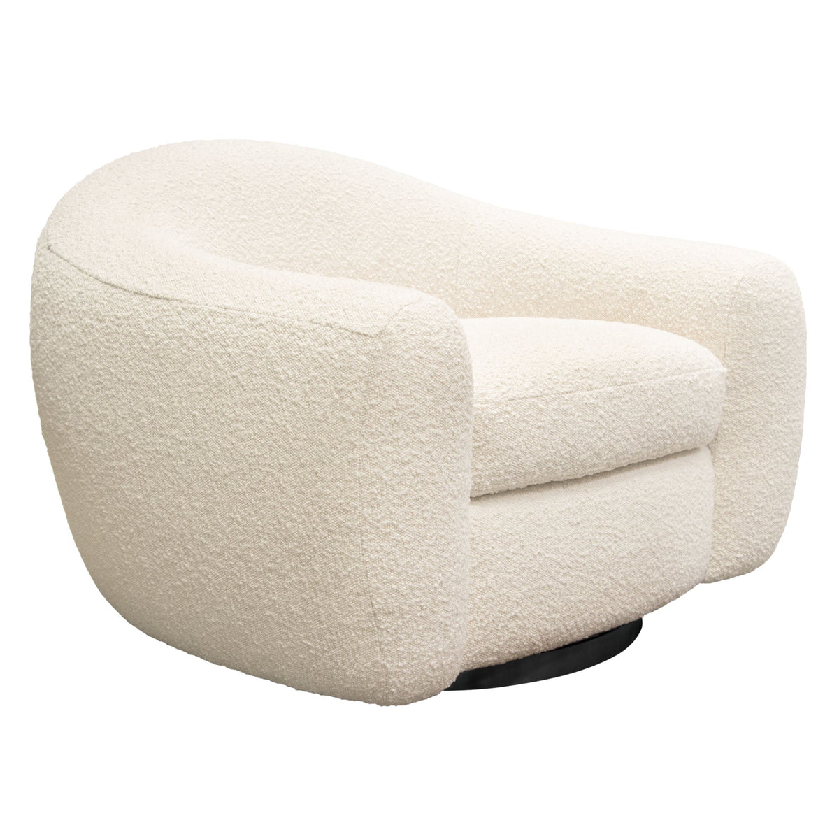 Pascal Bone Swivel Chair by Diamond Sofa at Eve Furniture