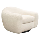 Pascal Bone Swivel Chair by Diamond Sofa at Eve Furniture