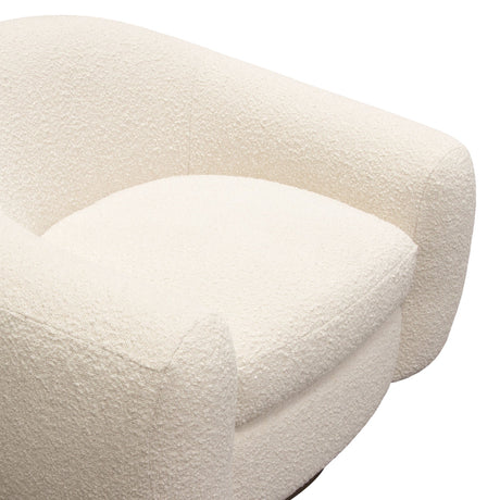 Pascal Bone Swivel Chair by Diamond Sofa at Eve Furniture