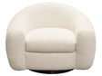 Pascal Bone Swivel Chair by Diamond Sofa at Eve Furniture