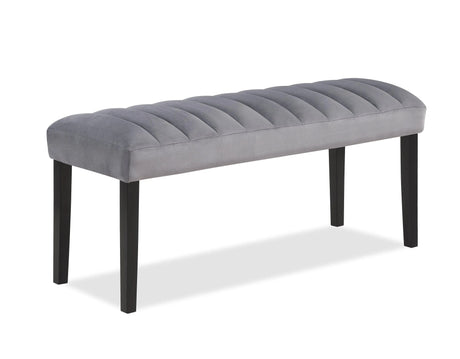 Pascal Gray Dining Bench by Crown Mark at Eve Furniture