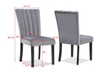 Pascal Gray Dining Chair, Set of 2 by Crown Mark at Eve Furniture