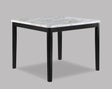 Pascal White and Black Faux Marble-Top Counter Height Table by Crown Mark at Eve Furniture