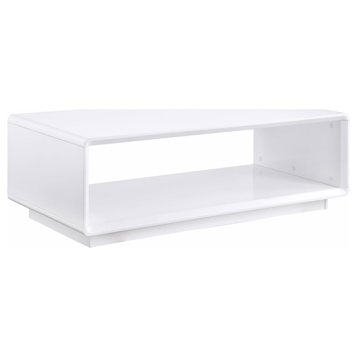 Paseo White 3-Piece High Gloss Coffee and End Table Set by Coaster at Eve Furniture