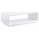 Paseo White 3-Piece High Gloss Coffee and End Table Set by Coaster at Eve Furniture