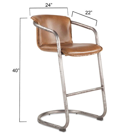 Paso Robles 16" Counter Stool in Tawny Brown by Home Trends & Design at Eve Furniture
