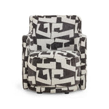 Passe Black Performance Jacquard Swivel Chair by TOV Furniture at Eve Furniture