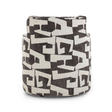 Passe Black Performance Jacquard Swivel Chair by TOV Furniture at Eve Furniture