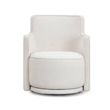 Passe Cream Upcycled Performance Linen Swivel Chair by TOV Furniture at Eve Furniture