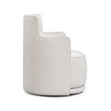 Passe Cream Upcycled Performance Linen Swivel Chair by TOV Furniture at Eve Furniture