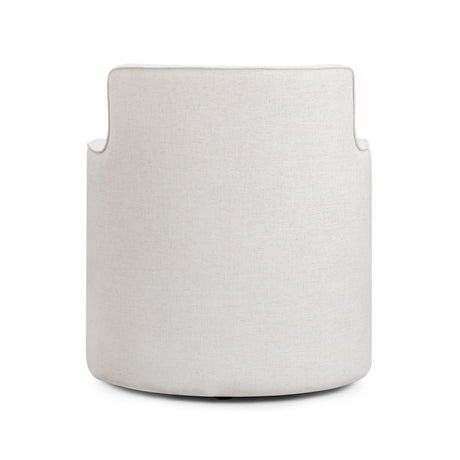Passe Cream Upcycled Performance Linen Swivel Chair by TOV Furniture at Eve Furniture