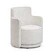 Passe Cream Upcycled Performance Linen Swivel Chair by TOV Furniture at Eve Furniture