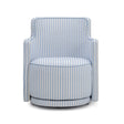 Passe Striped Linen Swivel Chair by TOV Furniture at Eve Furniture