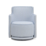 Passe Striped Linen Swivel Chair by TOV Furniture at Eve Furniture