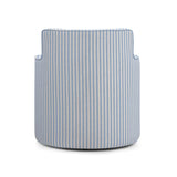 Passe Striped Linen Swivel Chair by TOV Furniture at Eve Furniture