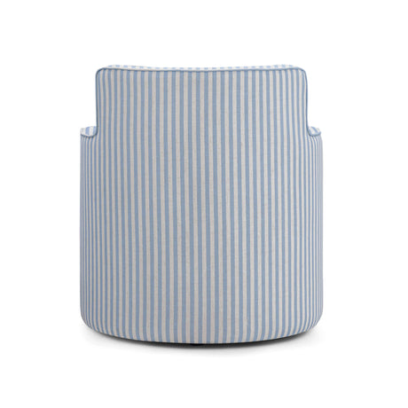 Passe Striped Linen Swivel Chair by TOV Furniture at Eve Furniture