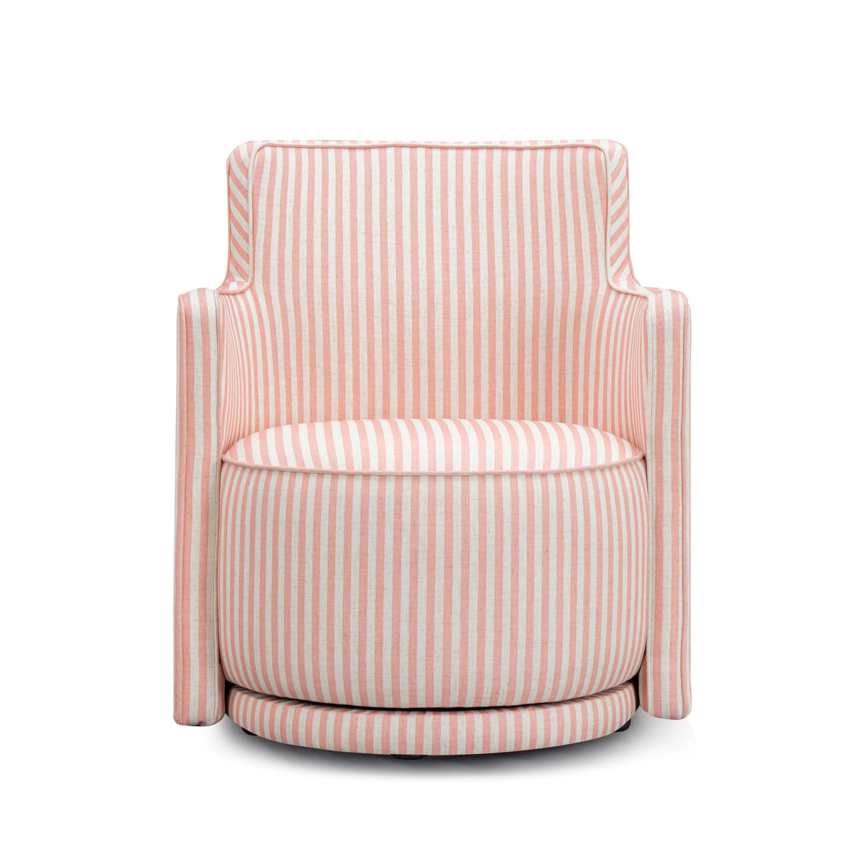 Passe Striped Linen Swivel Chair by TOV Furniture at Eve Furniture