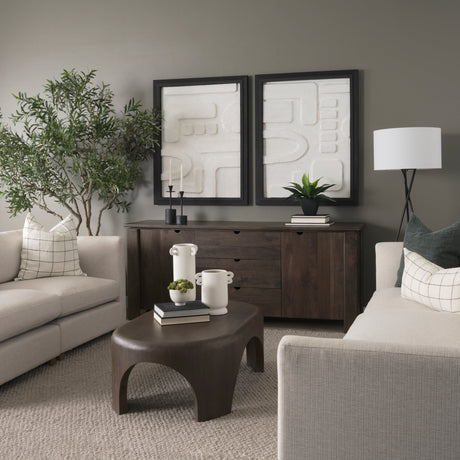 Passel I by Studio M a Framed handmade Original 3D Textured Artwork by Mercana at Eve Furniture