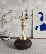 Patchin End Table in Brown by Manhattan Comfort at Eve Furniture