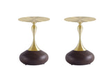 Patchin End Table in Brown Set of 2 by Manhattan Comfort at Eve Furniture