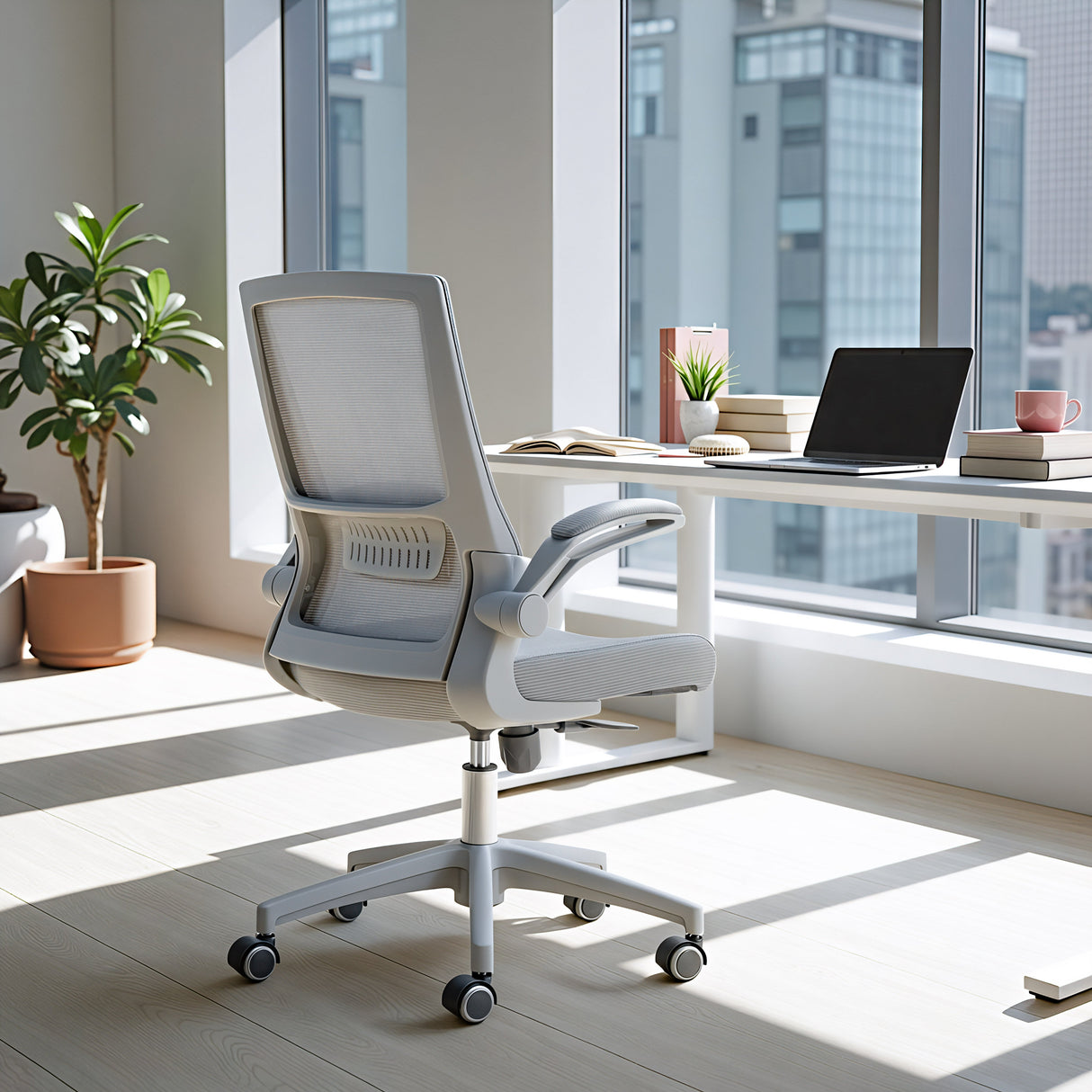 Pater Gray Office Chair by Zuomod at Eve Furniture