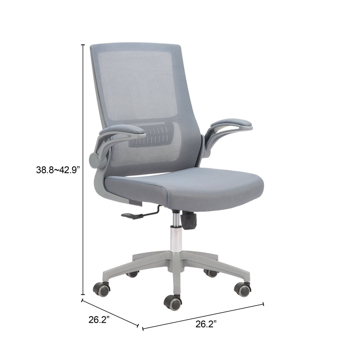 Pater Gray Office Chair by Zuomod at Eve Furniture