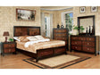 Patra Acacia/Walnut 4-Piece Queen Bedroom Set by Furniture of America at Eve Furniture