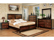 Patra Acacia/Walnut 5-Piece Queen Bedroom Set by Furniture of America at Eve Furniture