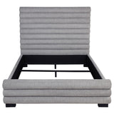 Patricia 58-inch Boucle Upholstered California King Bed Grey by Coaster at Eve Furniture