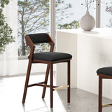 Patricia Barstool in Black by Manhattan Comfort at Eve Furniture
