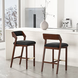 Patricia Barstool in Black (set of 2) by Manhattan Comfort at Eve Furniture