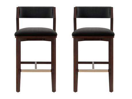 Patricia Barstool in Black (set of 2) by Manhattan Comfort at Eve Furniture