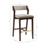 Patricia Barstool in Linen by Manhattan Comfort at Eve Furniture