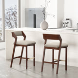 Patricia Barstool in Linen (set of 2) by Manhattan Comfort at Eve Furniture