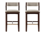 Patricia Barstool in Linen (set of 2) by Manhattan Comfort at Eve Furniture